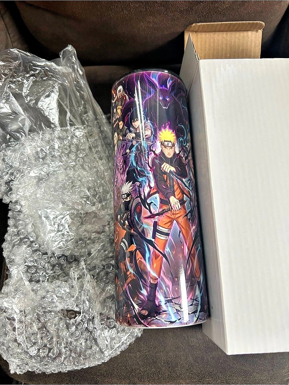 Anime Graphic Tumbler Purple & Black
